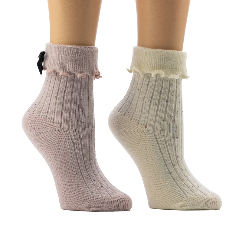 Chaussettes confortables pour femme Fleck 3x1 Rib