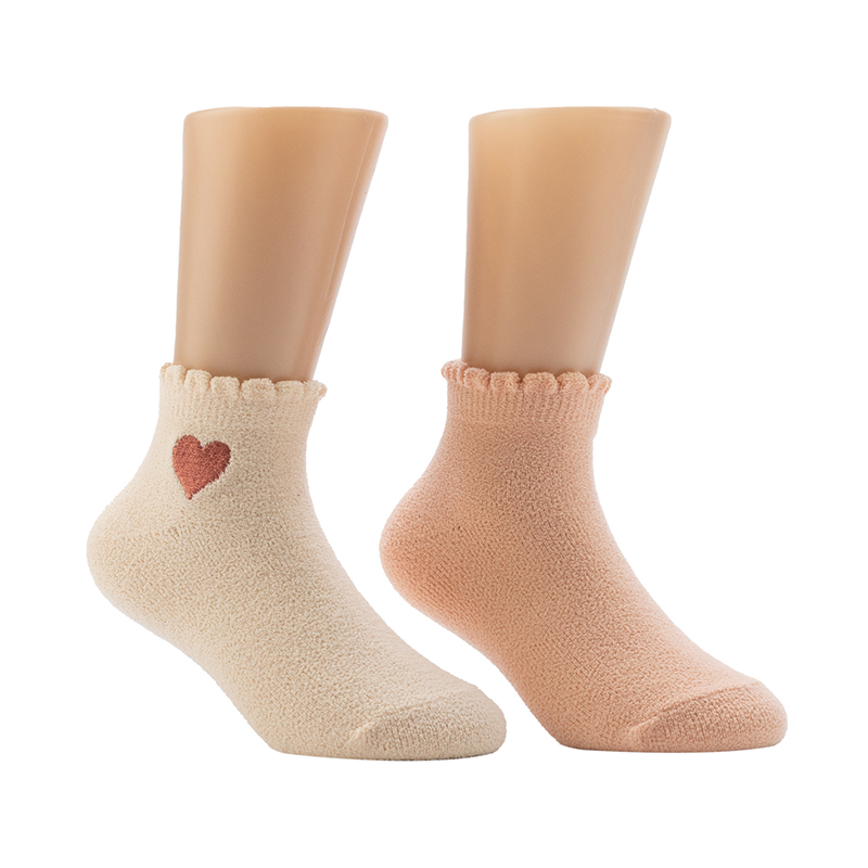 Chaussettes Cosy Home Femme Coeur Brodé