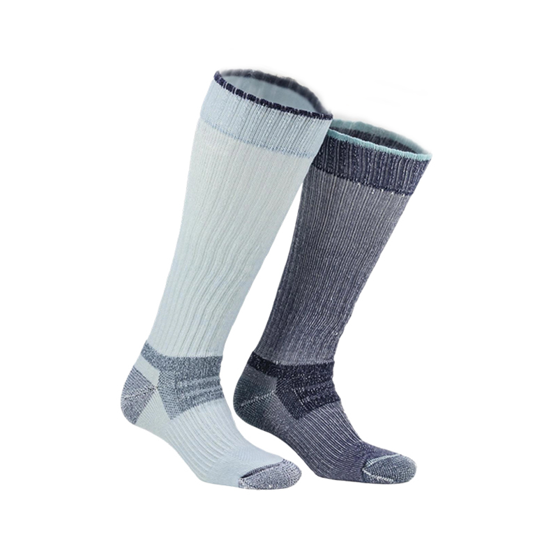 Chaussettes hautes en laine 2P pour femme