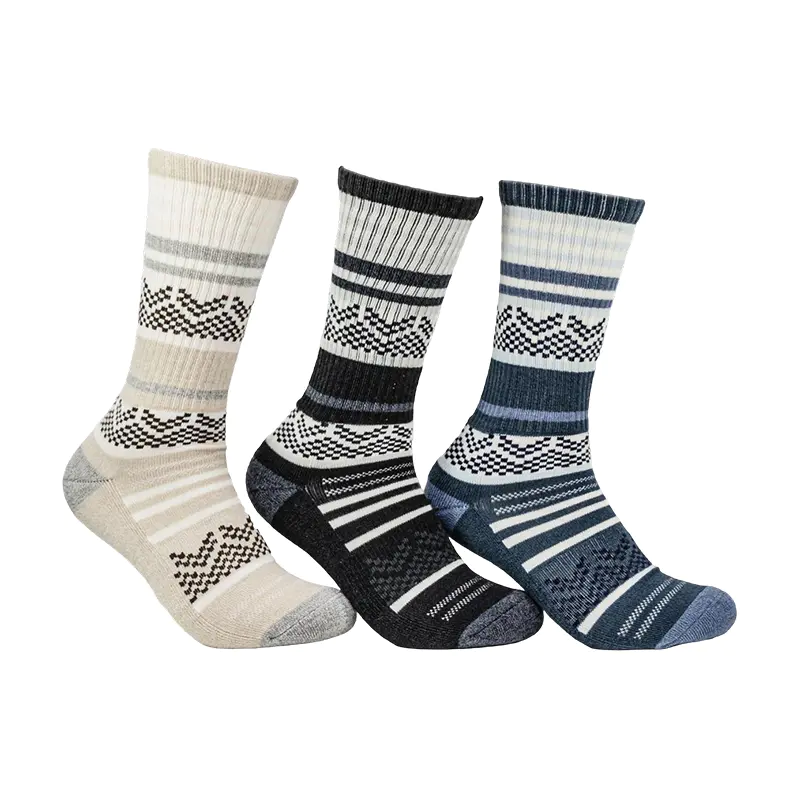 Pull ras du cou 1/2 coussin à rayures ton sur ton pour hommes