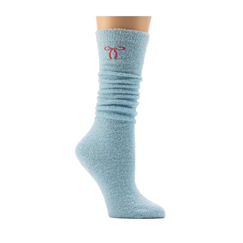 Chaussettes pour dames à motif de nœud et de cygne