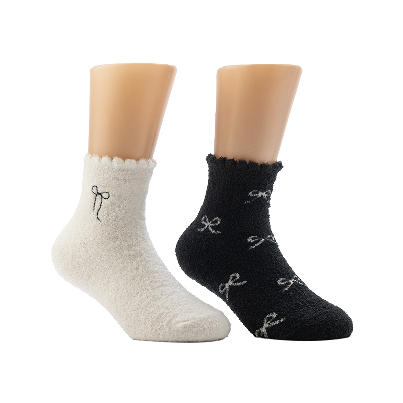 Chaussettes pour femme à motif nœud et cygne