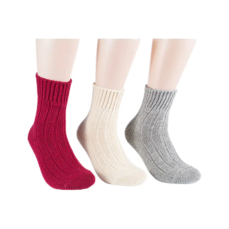 Chaussettes unisexes en laine mélangée
