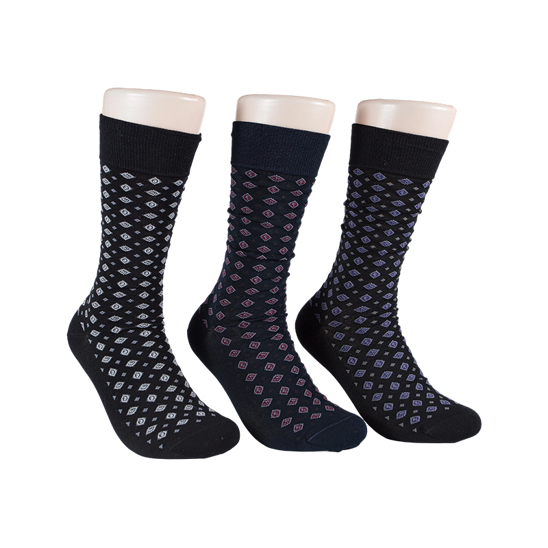 Chaussettes mi-mollet en coton mercerisé pour hommes