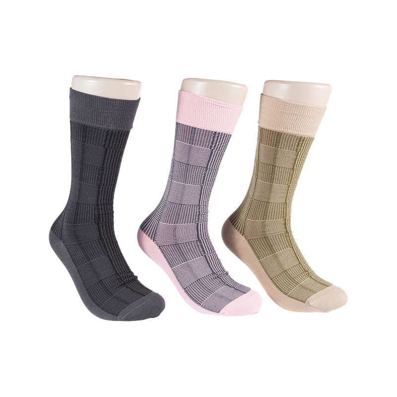 Chaussettes mi-mollet en coton mercerisé pour hommes