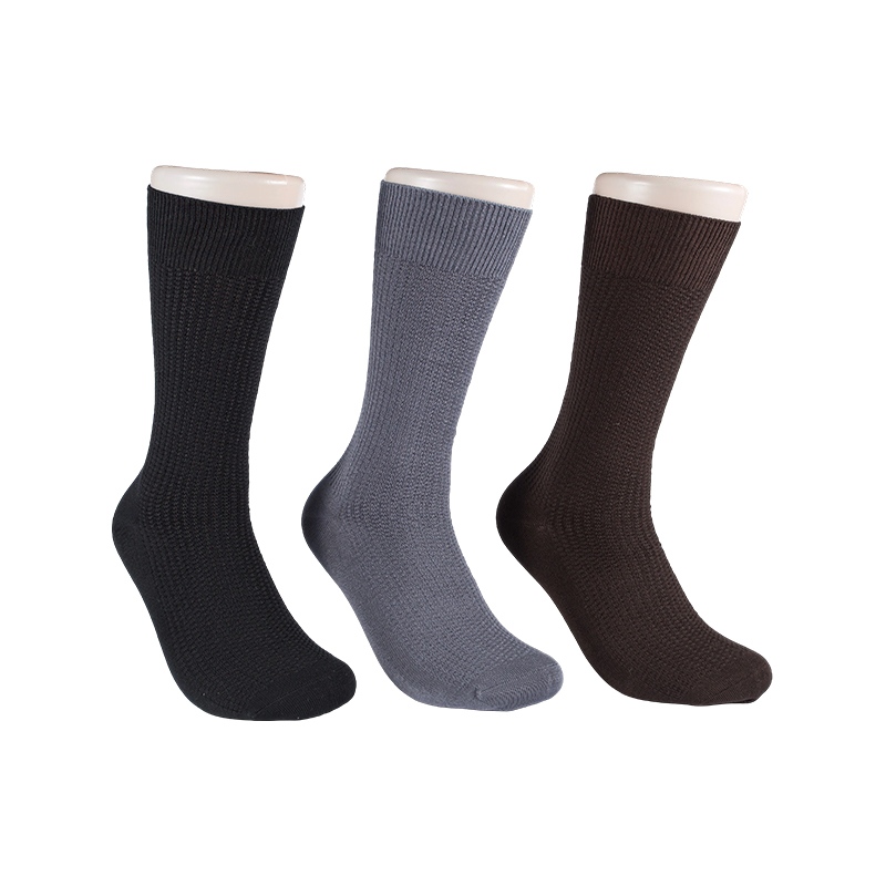 Chaussettes mi-mollet en coton mercerisé pour hommes