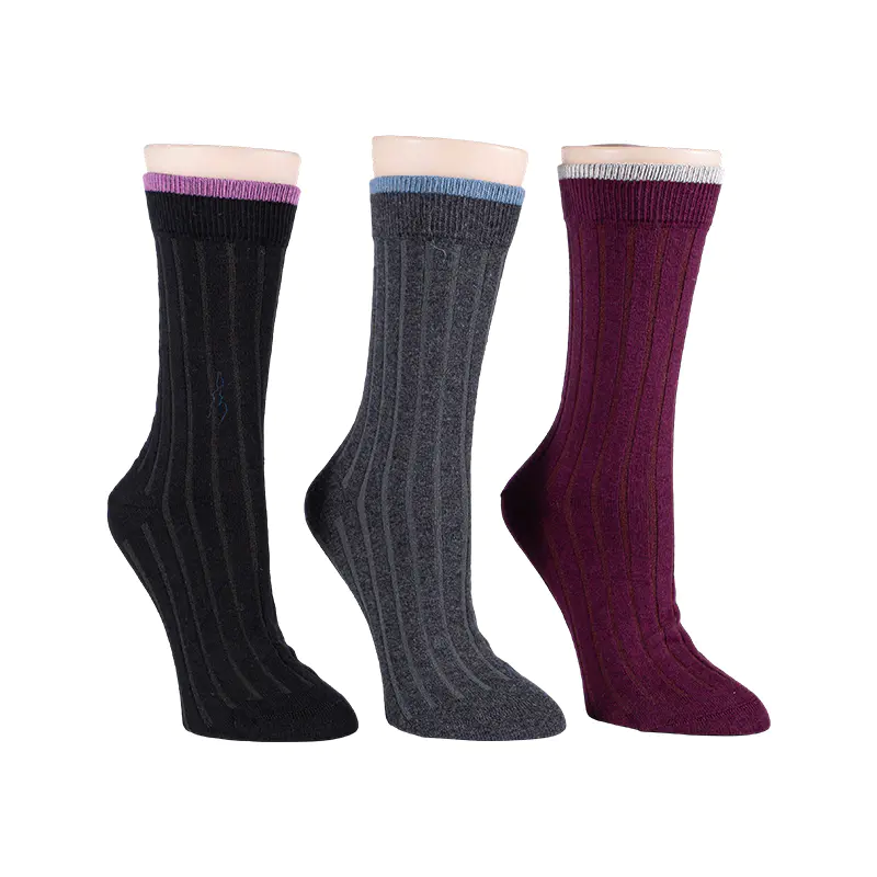 Chaussettes en mélange de coton et cachemire pour dames