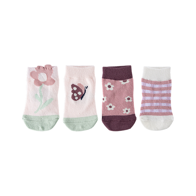 Chaussettes à fleurs pour bébés