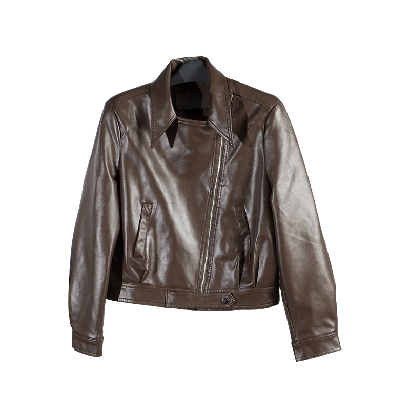 Veste en PU pour femmes