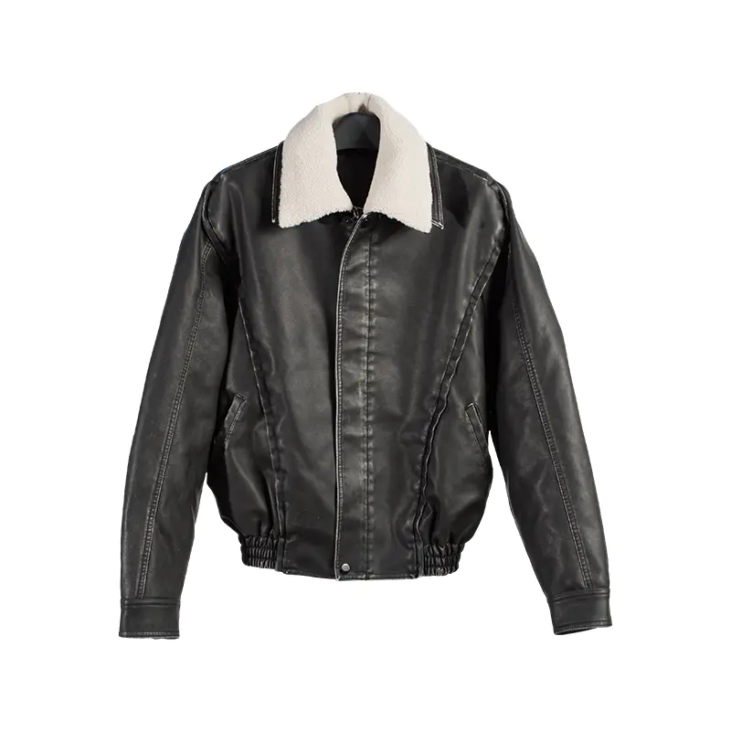 Veste en PU pour femmes